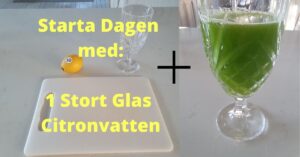 Citronvatten och sellerijuice